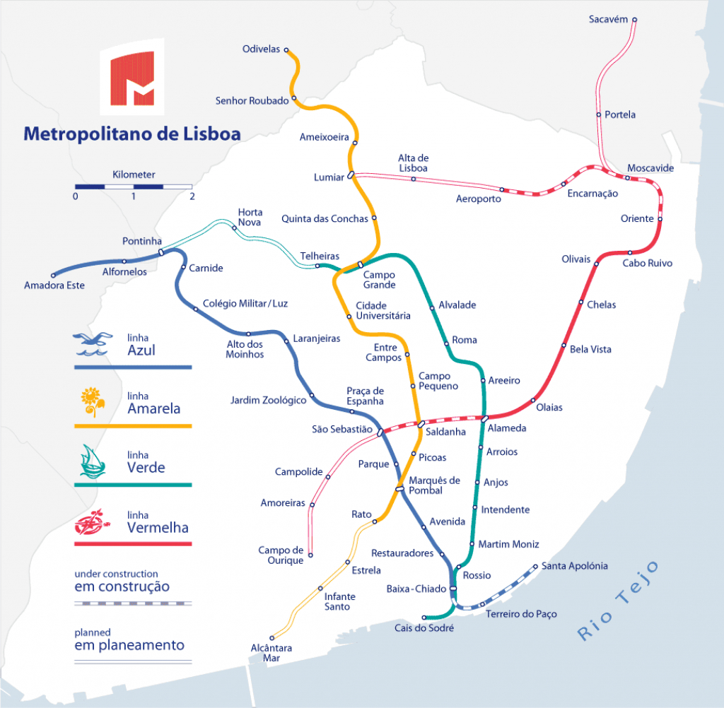 Lisbon Metro - The Fastest Way To Get Around Lisbon - Lisbon Metro Map Printable