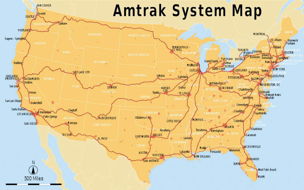 List Of Amtrak Routes - Wikipedia - Amtrak Station Map Florida