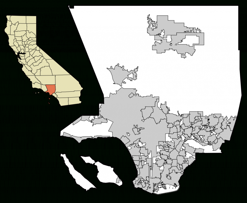 List Of Cities In Los Angeles County, California - Wikipedia - California Cities Map List