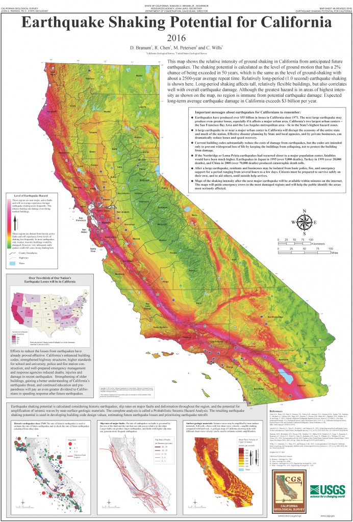List Of Earthquakes In California - Wikipedia - Big Map Of California