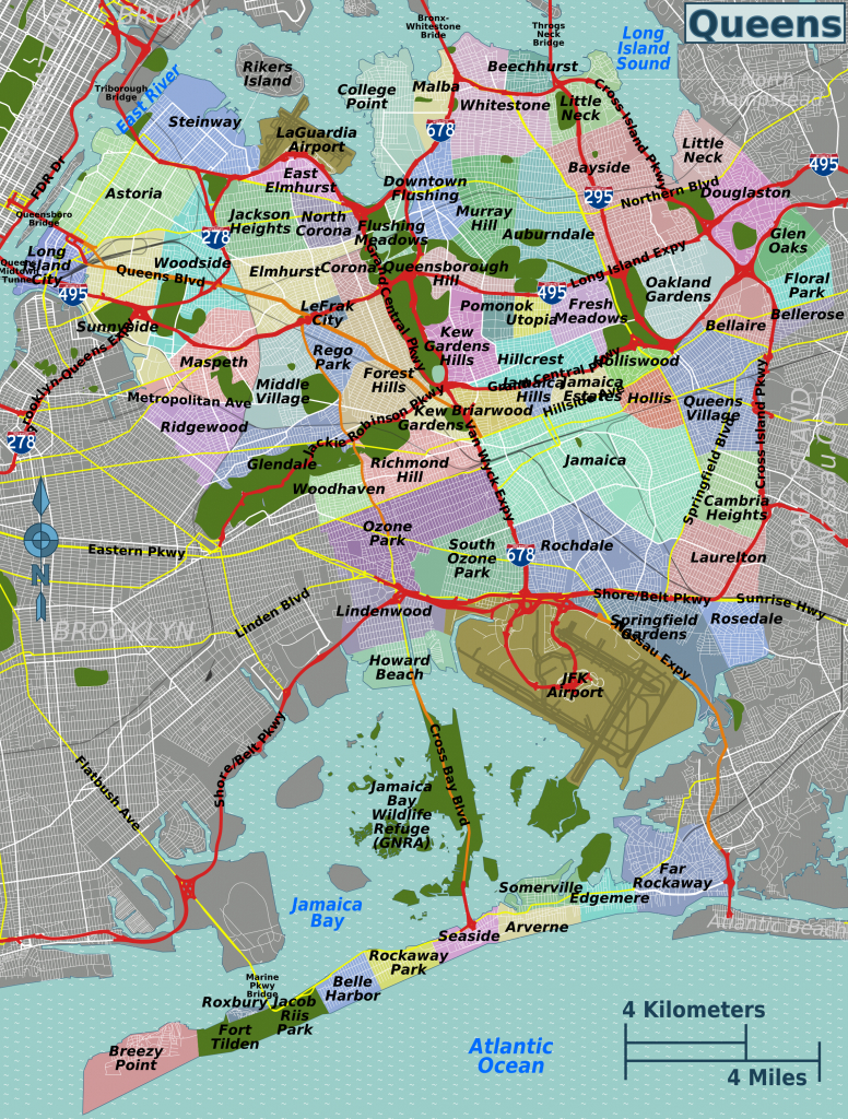 List Of Queens Neighborhoods - Wikipedia - Printable Map Of Brooklyn Ny Neighborhoods