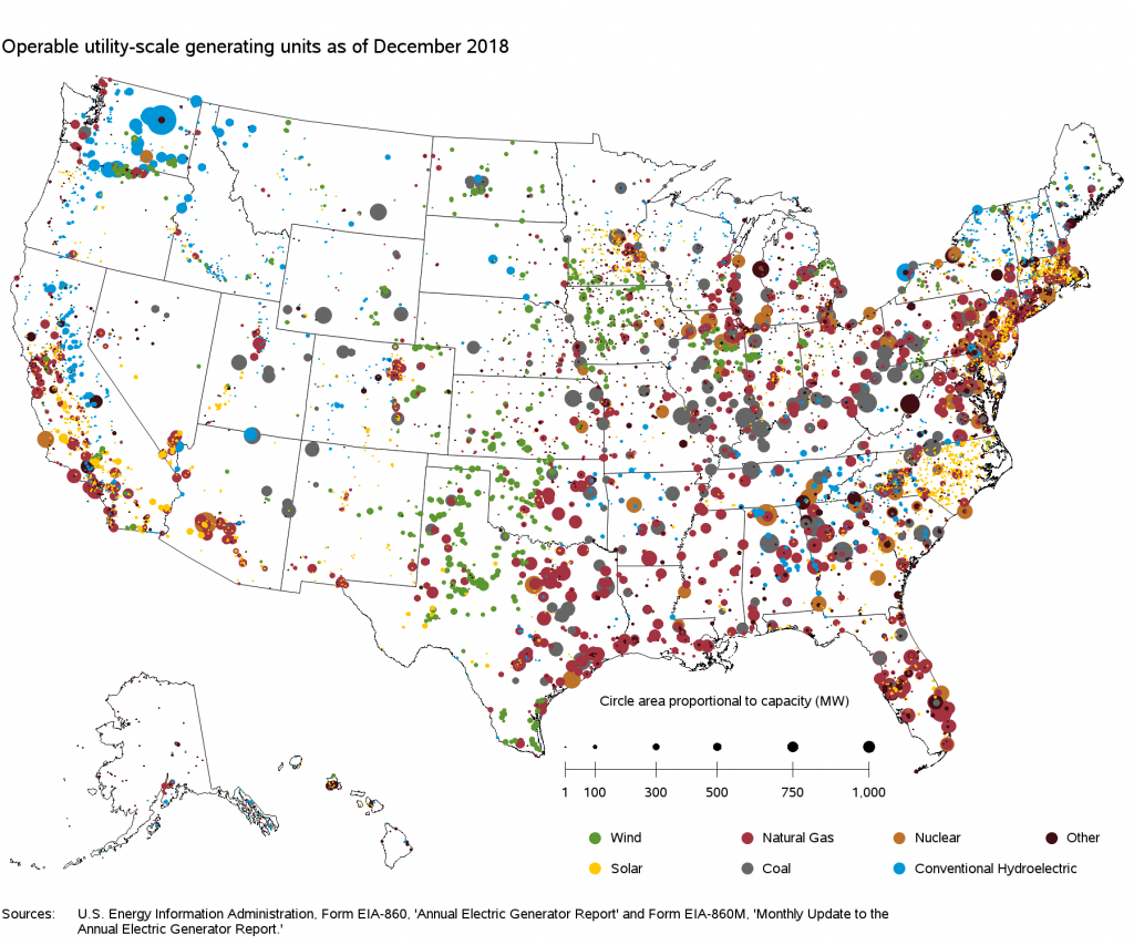 List Of The Largest Coal Power Stations In The United States - Wikipedia - Power Plants In Texas Map