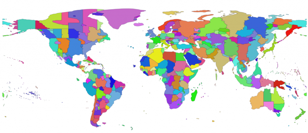 List Of Tz Database Time Zones - Wikipedia - World Time Zone Map Printable Free