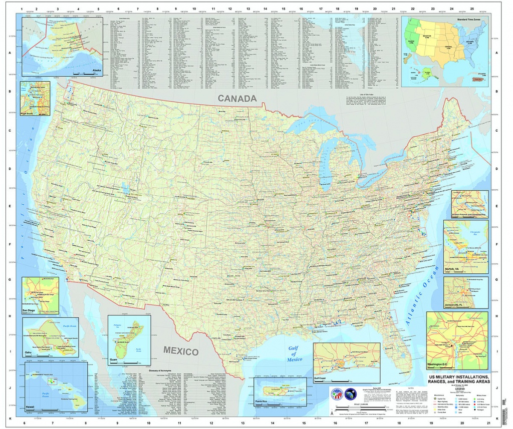 List Of United States Military Bases - Wikipedia - Map Of Army Bases In California