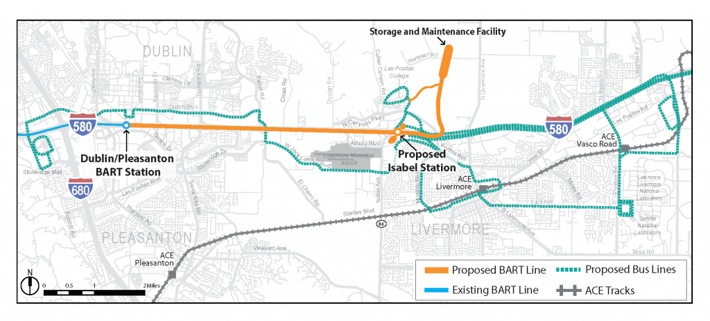 Livermore Extension | Bart.gov - Map Of Dublin California Area