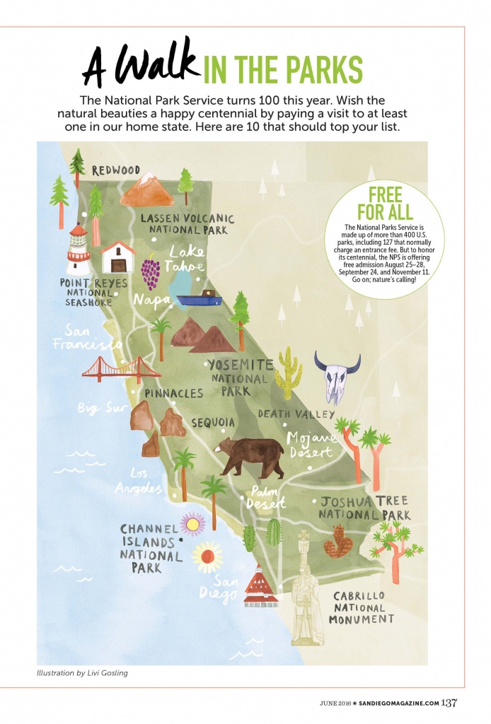 Livi Gosling - Map Of California National Parks | I&amp;#039;ll Go Anywhere - California National Parks Map