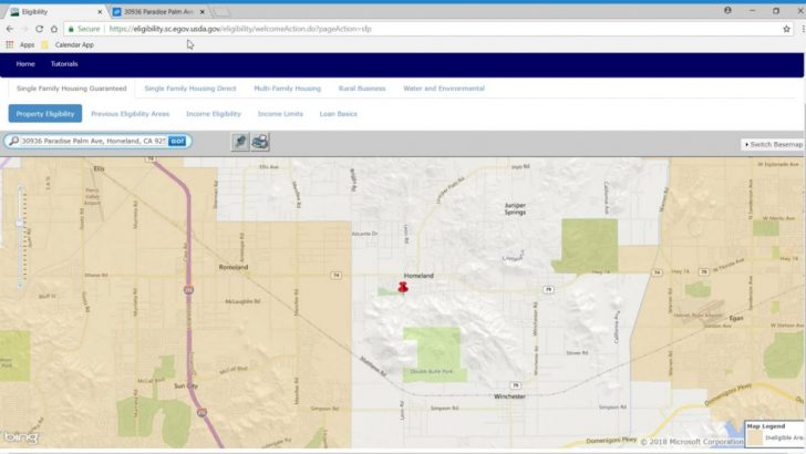 Usda Eligibility Map California