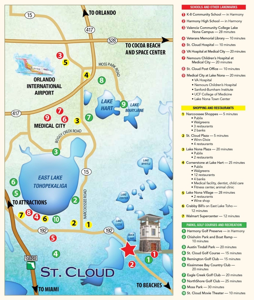 Location - Harmony, Fl - Harmony Florida Map