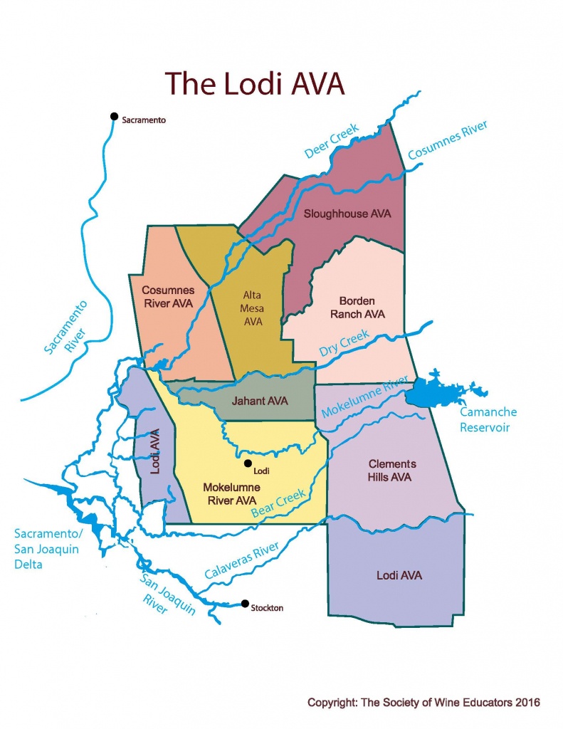 Lodi – California – Swe Map 2017 – Wine, Wit, And Wisdom - Lodi California Map