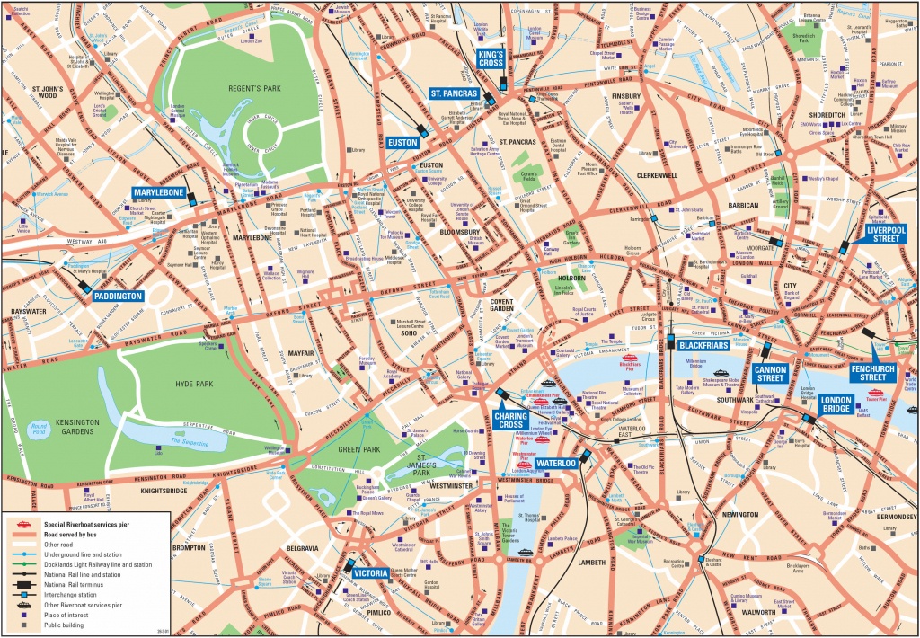 London Attractions Map Pdf - Free Printable Tourist Map London - Printable Map Of London