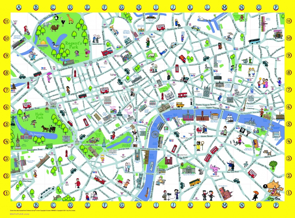 London Detailed Landmark Map | London Maps - Top Tourist Attractions - Printable Street Map Of London