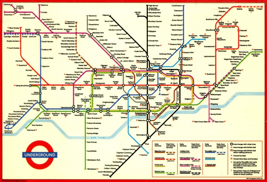 London Underground Map And Printable - Capitalsource - London Tube Map Printable