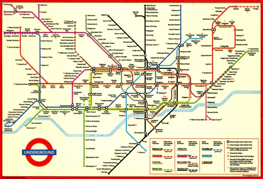 London Underground Map And Printable - Capitalsource - Printable Underground Map