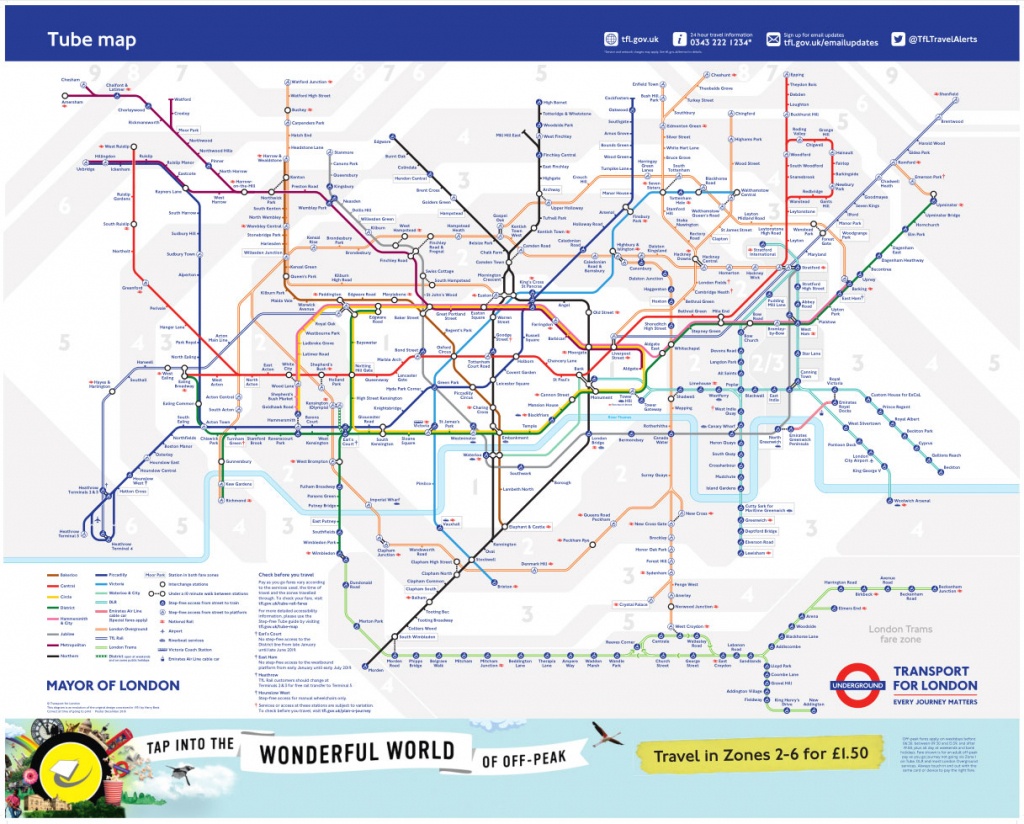 London Underground Releases A New Tube Map – Ianvisits - Printable London Tube Map Pdf