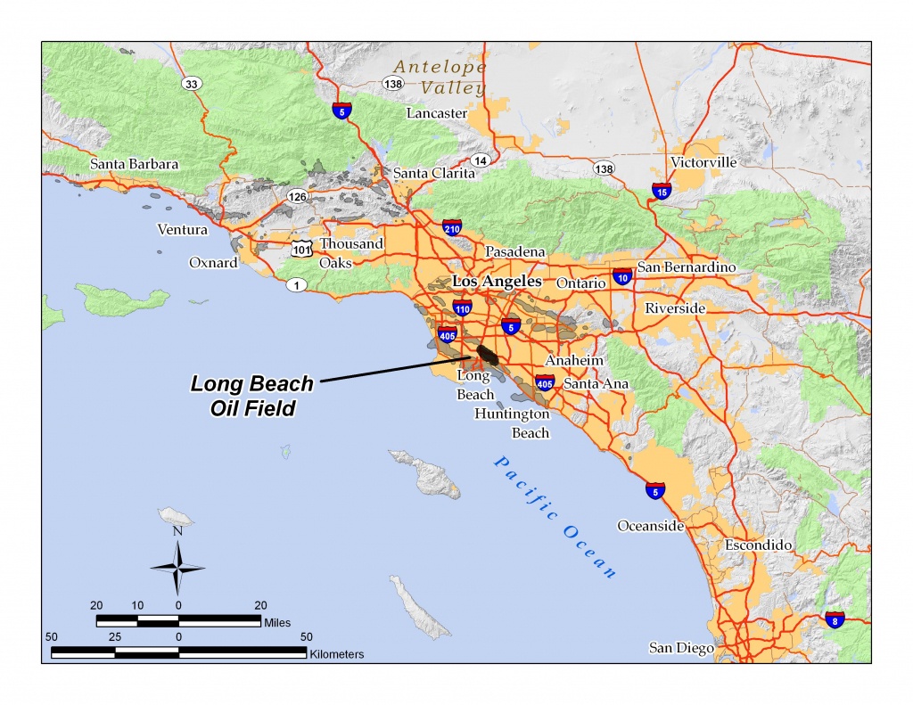 Long Beach Oil Field - Wikipedia - Map Of Long Beach California And Surrounding Areas