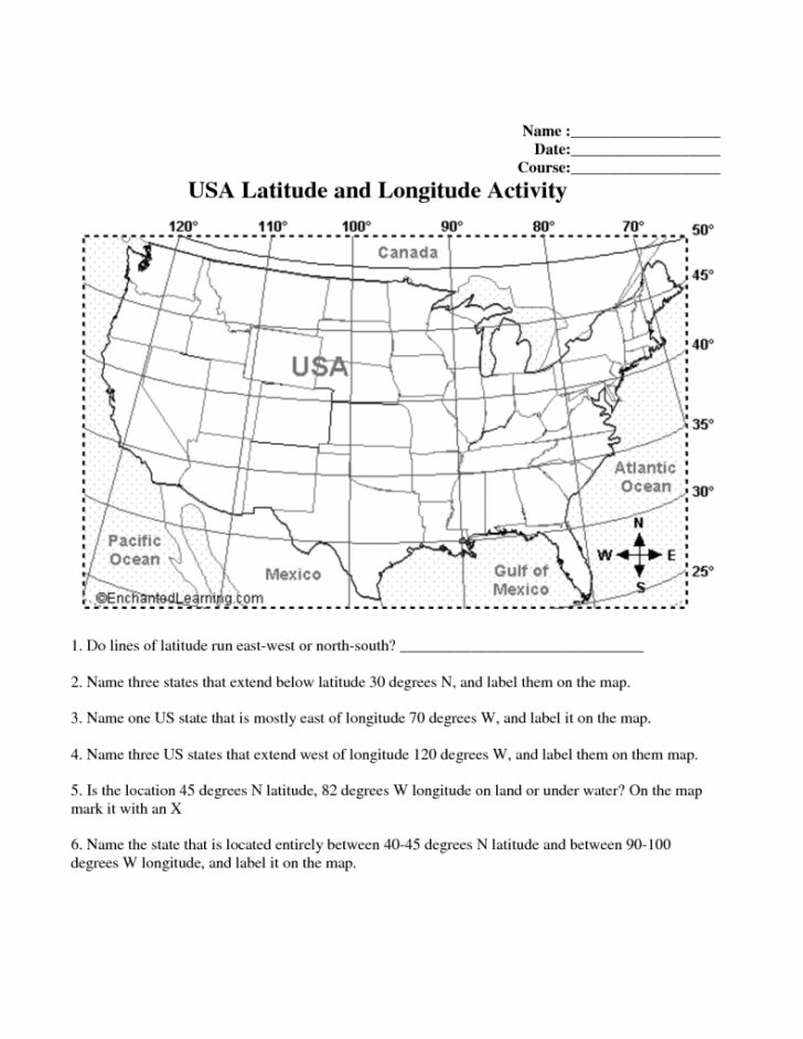 6Th Grade Map Skills Worksheets Printable