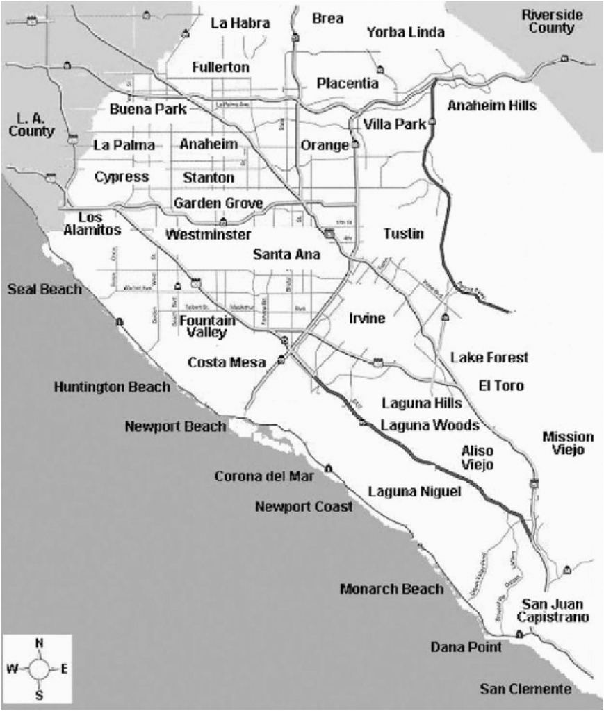 Los Alamitos California Map Map Of Orange County Cities Source - Laguna Woods California Map