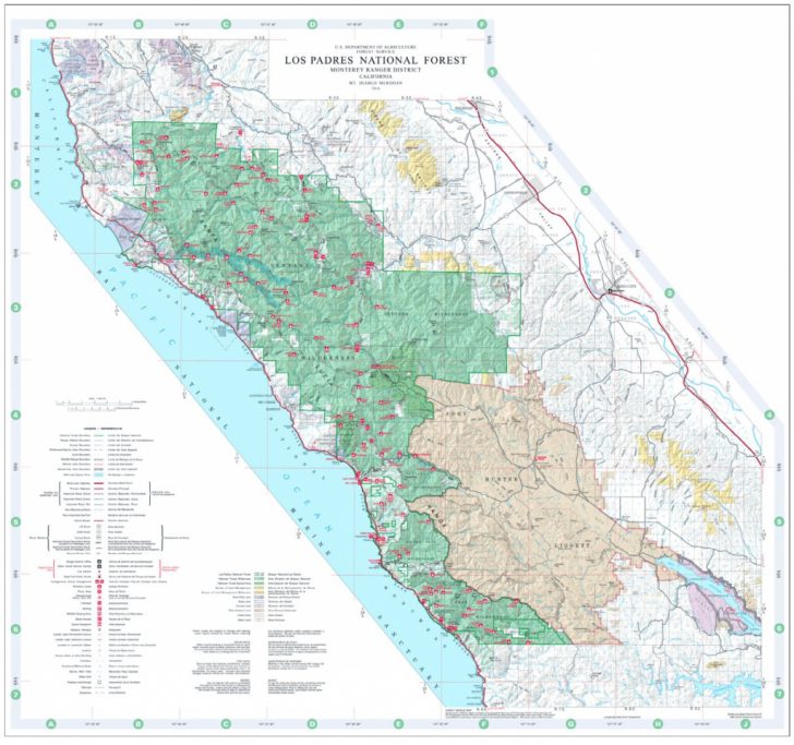 California National Forest Map