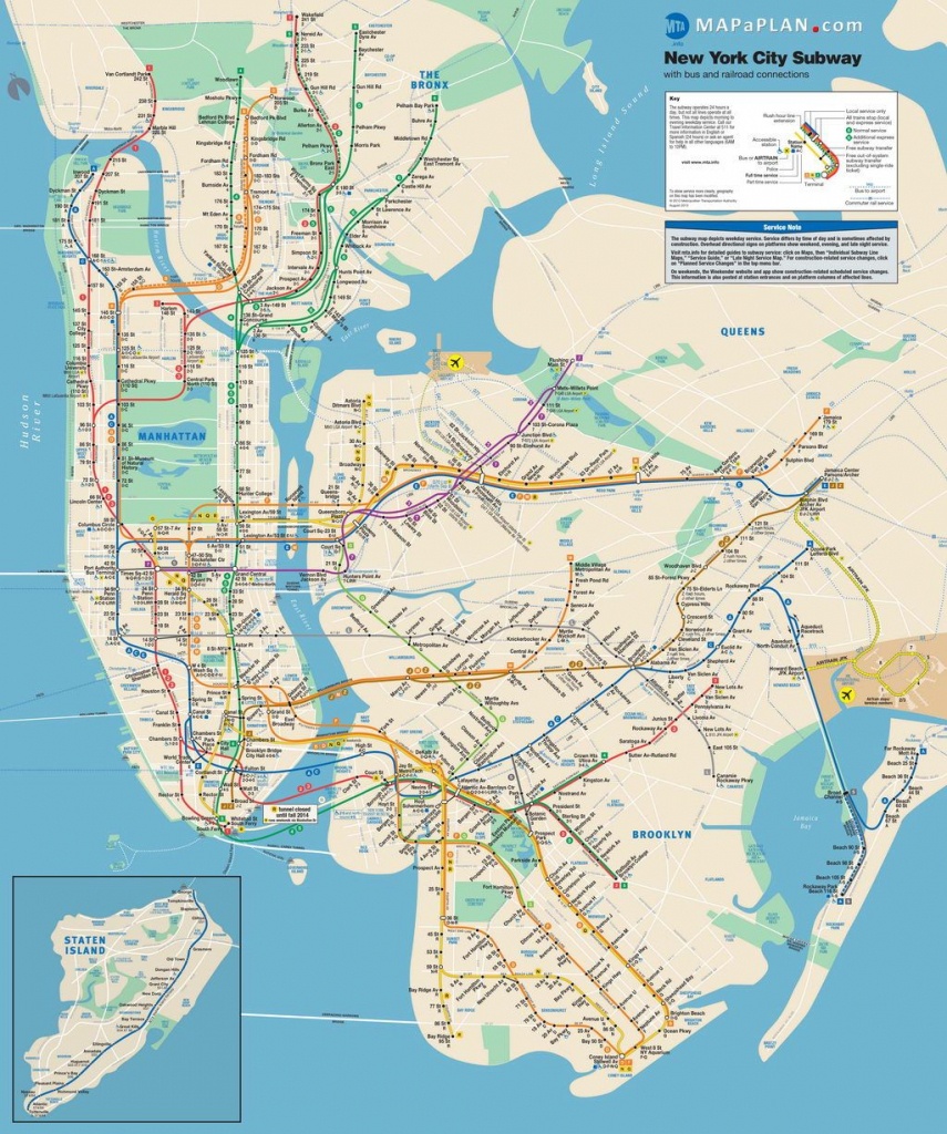 Lots Of Free Printable Maps Of Manhattan. Great For Tourists If You - Brooklyn Street Map Printable