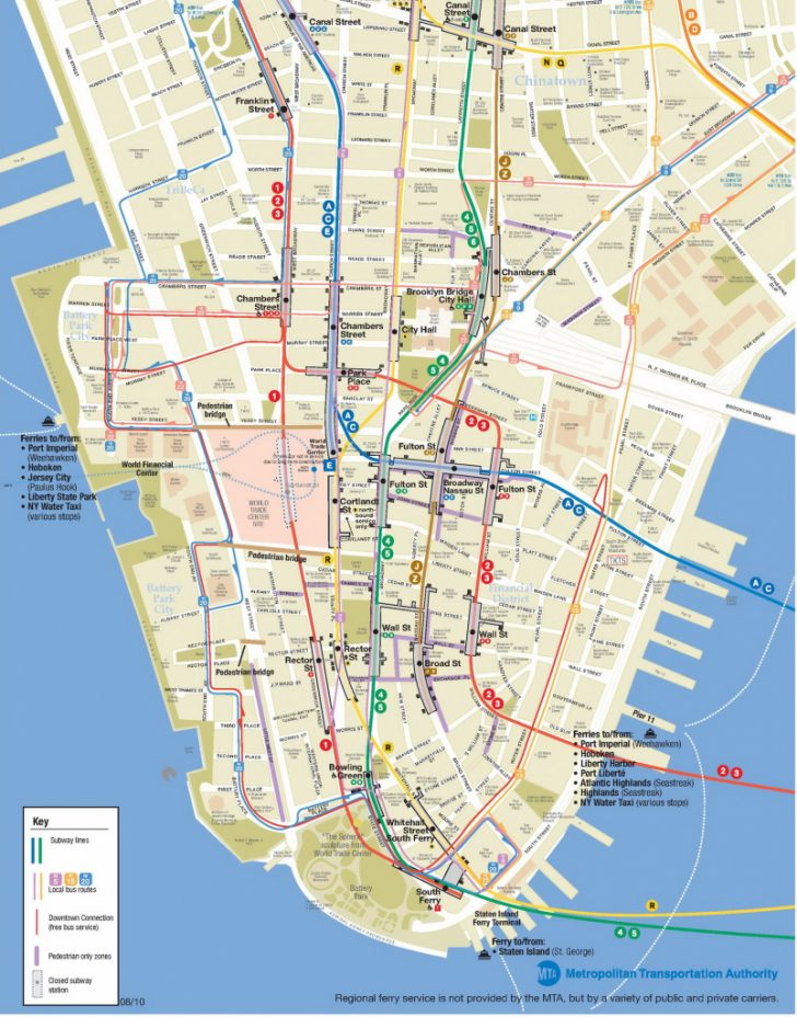Lower Manhattan Map Go Nyc Tourism Guide Printable Map Of Manhattan Pdf 728x928 