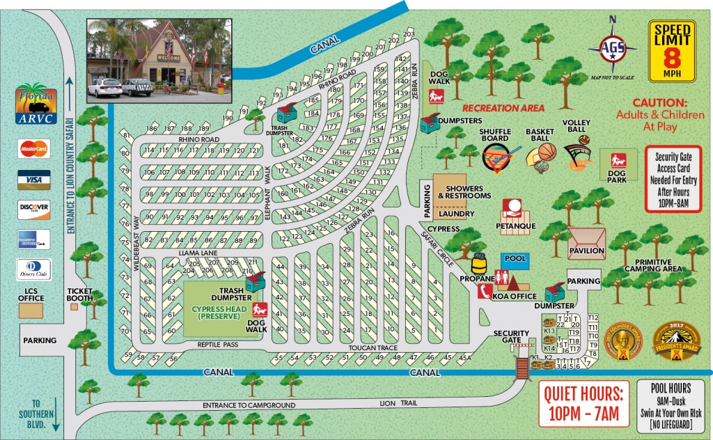 Florida Rv Campgrounds Map - Free Printable Maps