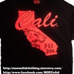 M.o.e. Unltd. Clothing | Cali Men's Black/red T Shirt | Online   California Map T Shirt