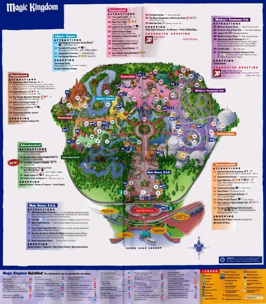 Magic Kingdom - Florida Theme Parks - Magic Kingdom Orlando Florida Map