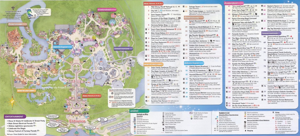 Magic Kingdom Guidemaps - Printable Magic Kingdom Map 2017