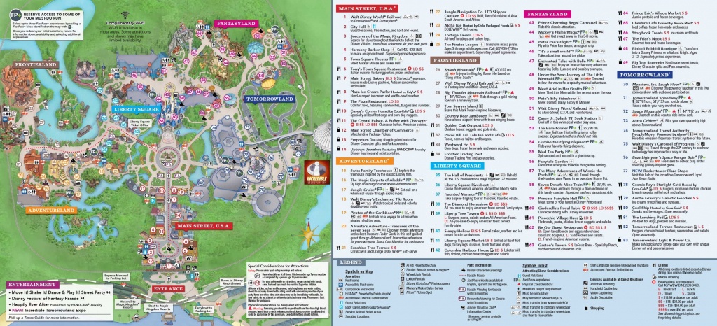 printable maps of disney world magic kingdom