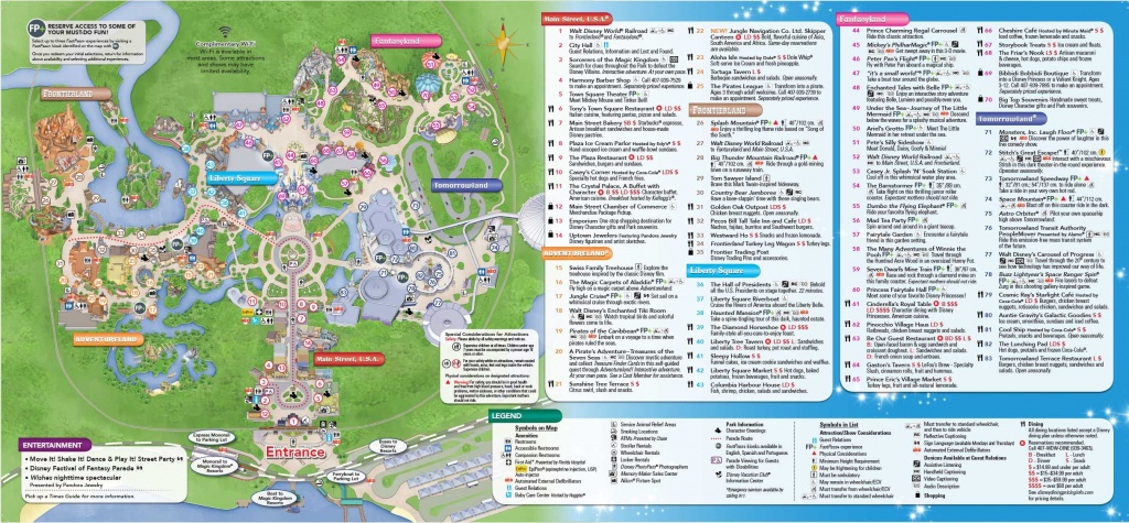 Magic Kingdom Park Map - Walt Disney World | Disney World In 2019 - Printable Magic Kingdom Map 2017