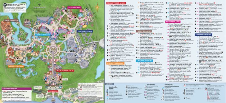 Printable Magic Kingdom Map