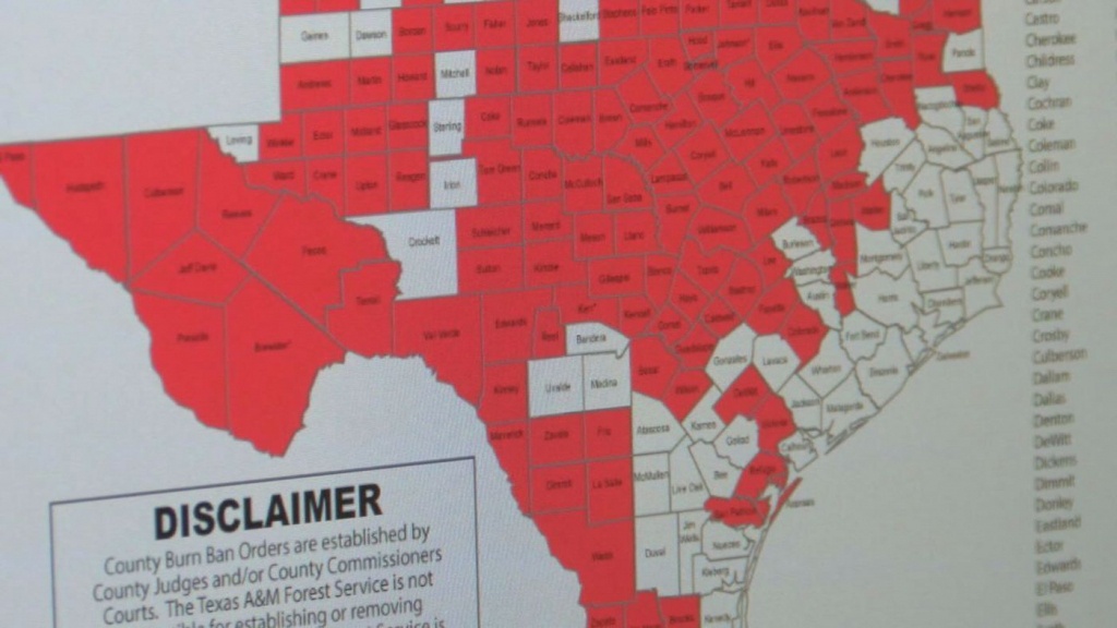 Majority Of Deep East Texas Not Under Burn Ban  Yet - Texas Burn Ban Map