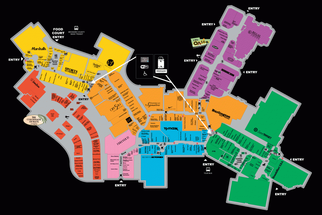 Mall Map For The Florida Mall® - A Shopping Center In Orlando, Fl - Florida Mall Map