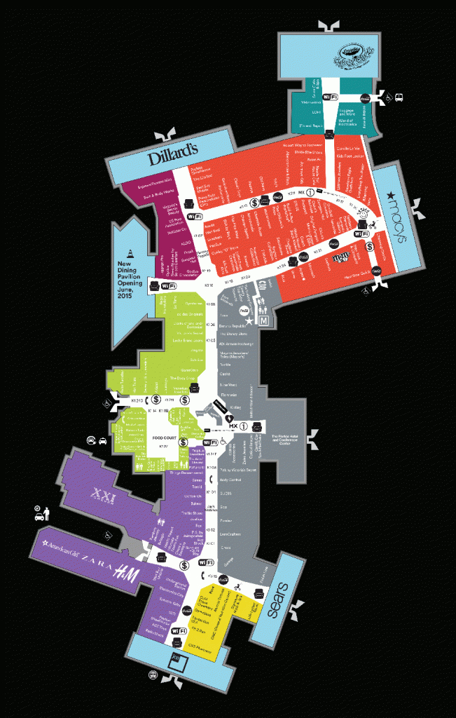 Mall Map For The Florida Mall; Located At Orlando, | Places To Live - Florida Mall Map