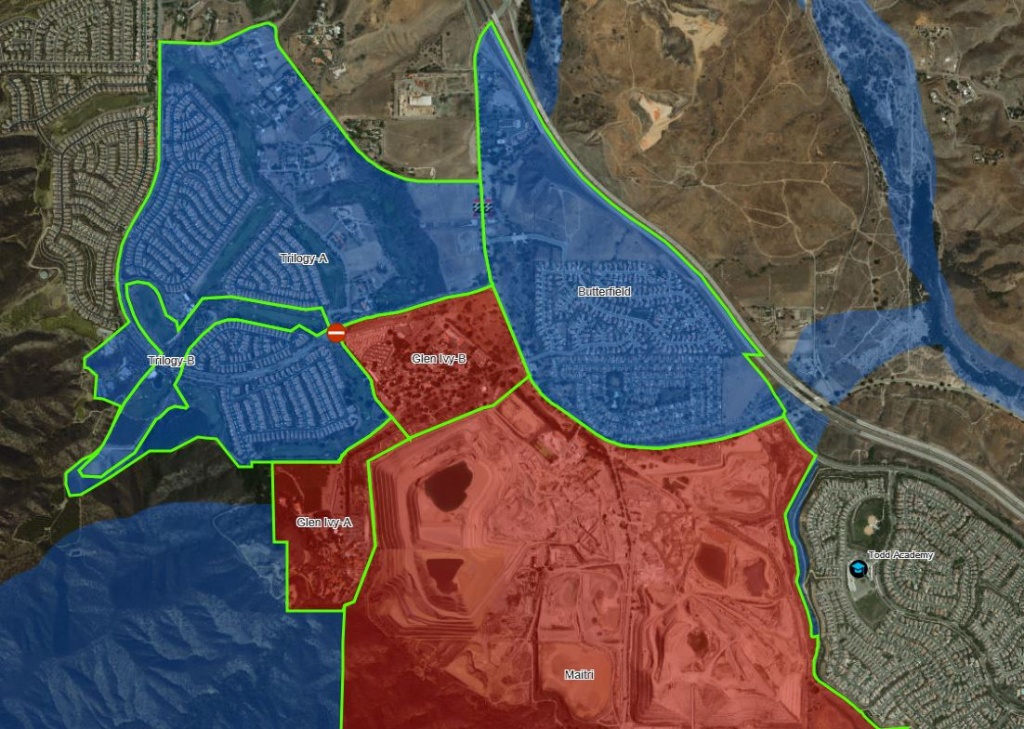 Mandatory Evacuation Order Issued For Riverside County&amp;#039;s Glen Ivy B - B Zone California Map