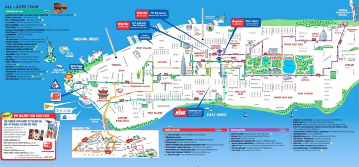 Manhattan Map With Attractions Printable
