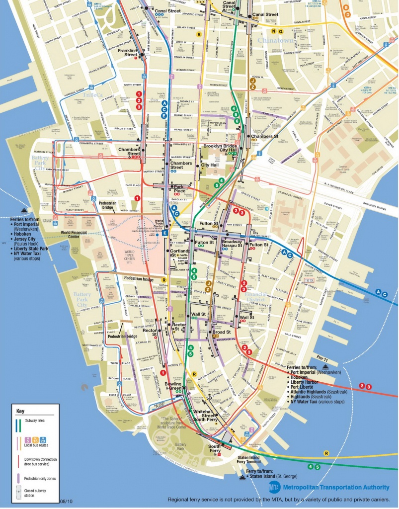 Manhattan Map And Travel Information | Download Free Manhattan Map - Manhattan City Map Printable