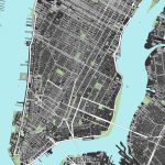 Manhattan Map Print, Lower Manhattan New York City Street Map Art   Brooklyn Street Map Printable