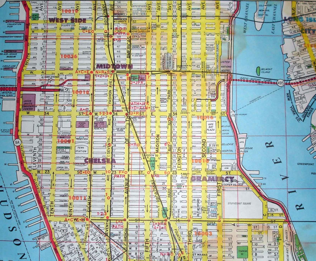 Manhattan New York Map Street Map Street Pdf Manhattan Street Map - Printable Map Manhattan Pdf