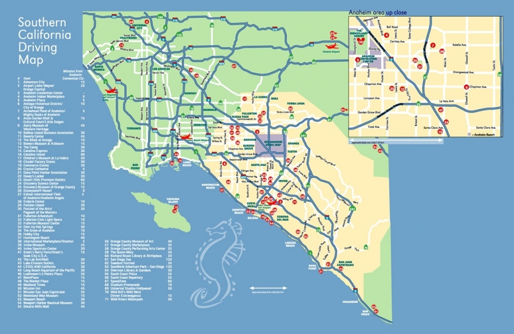 Map Anaheim California Surrounding Areas – Map Of Usa District - Anaheim California Map