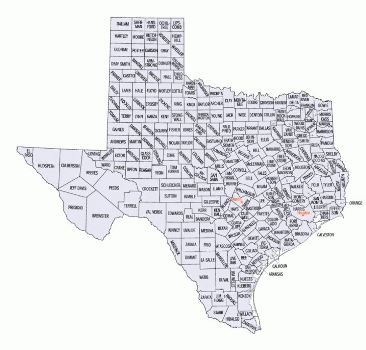 Map Of Texas Cities And Towns