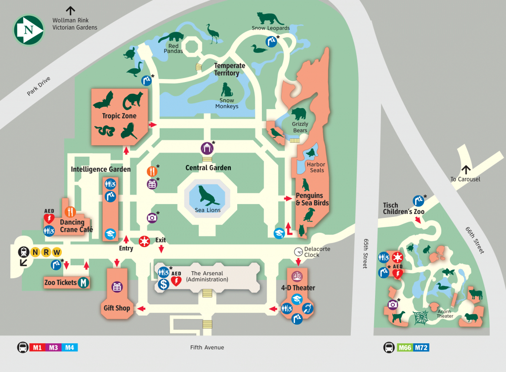 Map - Central Park Zoo - Printable Map Of Central Park New York