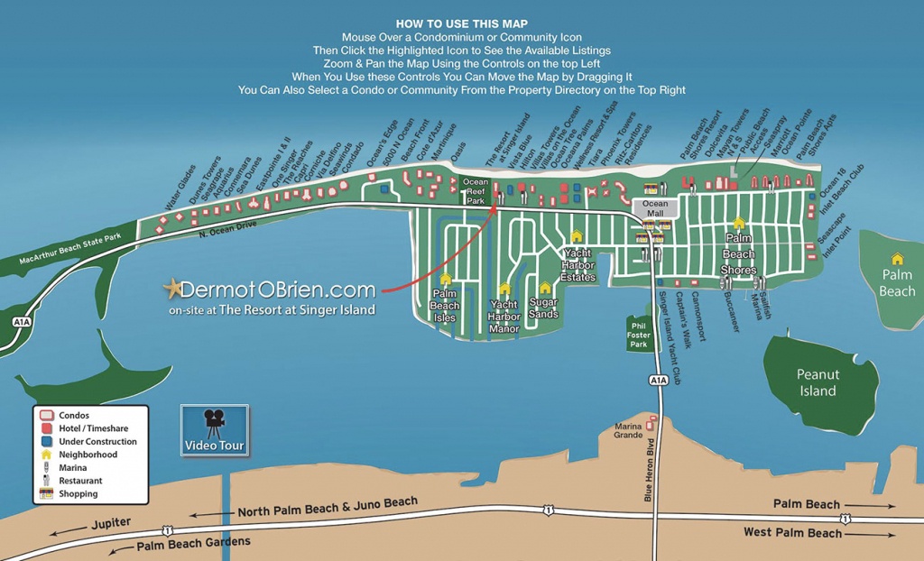 Map | Dermot Obrien Realty Sells Singer Island! - Singer Island Florida Map