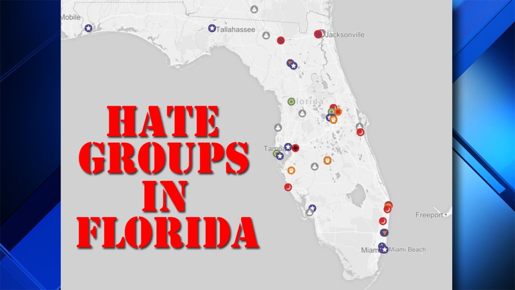 Map Details Where Florida Hate Groups Are In 2017 - Hudson Florida Map