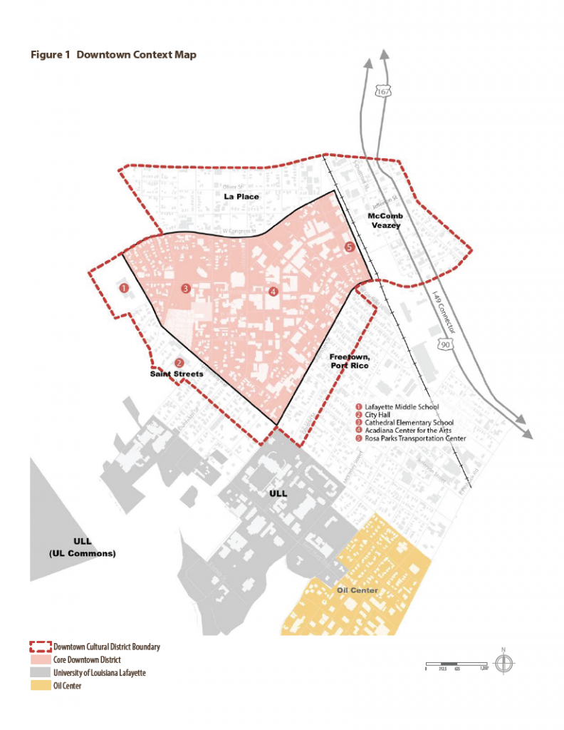 Map | Downtown Development Authority | Lafayette, La - Printable Map Of Lafayette La