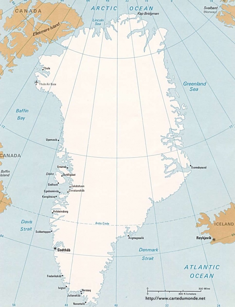 Map Greenland, Country Map Greenland - Printable Map Of Greenland