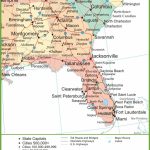 Map Of Alabama, Georgia And Florida   Highway Map Of South Florida