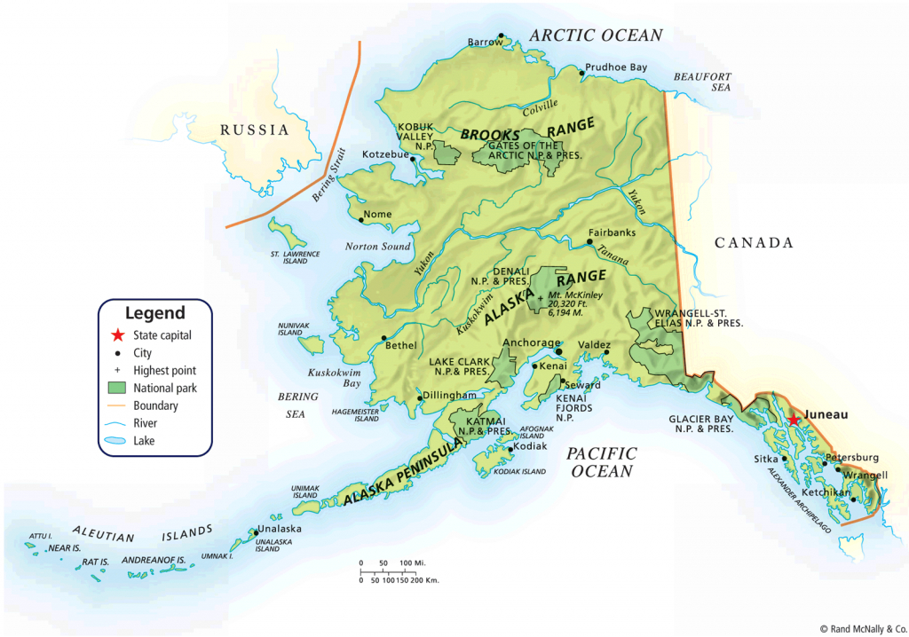 Printable Maps Alaska