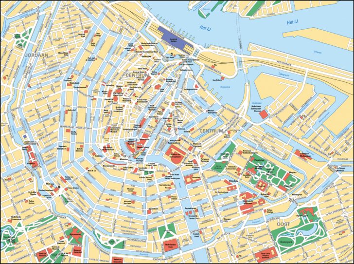 Amsterdam Street Map Printable