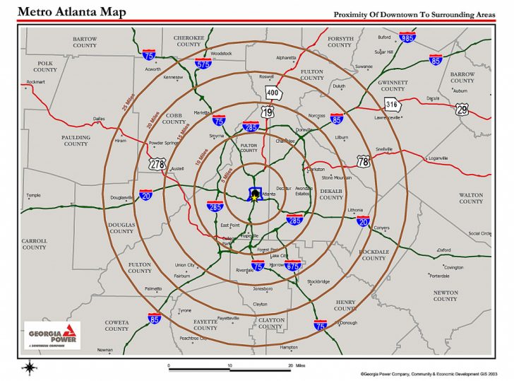 Atlanta Zip Code Map Printable